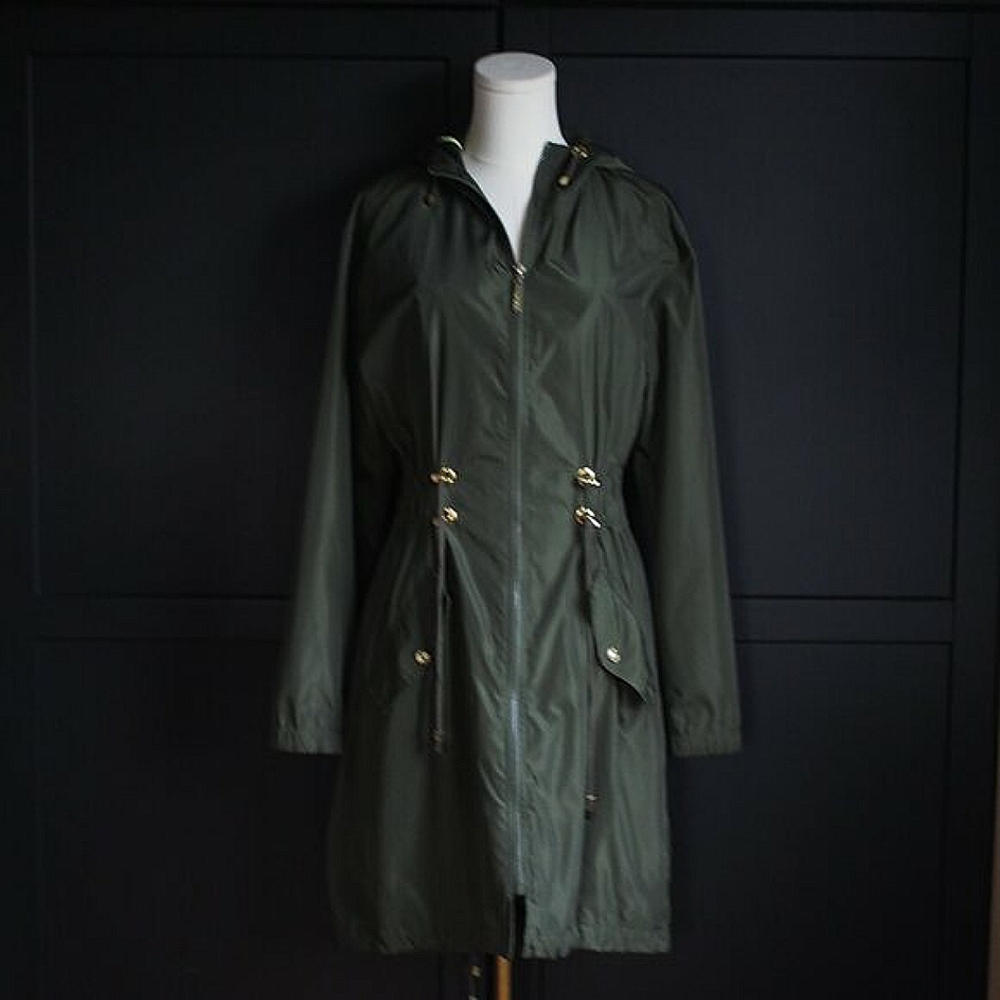 Kenzie | Hunter Green Hooded Coat